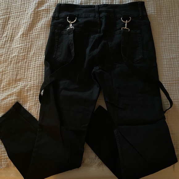 Hot Topic Denim High Rise Super Skinny Punk Pants W11 EUC - Picture 6 of 7